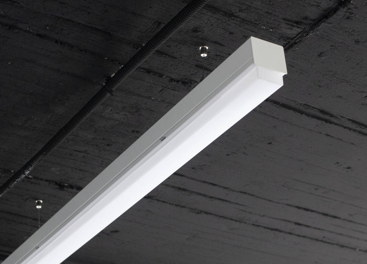 LED trunking system with Opal LED lighting insert